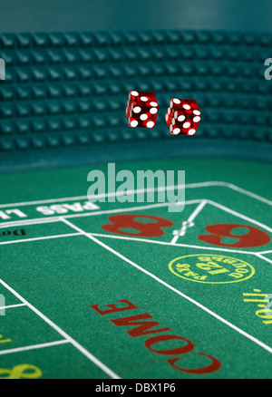 Jeu casino craps Banque D'Images