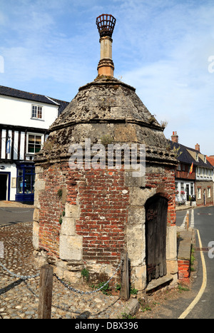 Walsingham, Norfolk, Le Canal House, pompe, 16ème siècle, dans un lieu commun, l'Angleterre, l'approvisionnement en eau de la vieille ville Banque D'Images