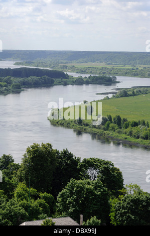 Nemunas River à Vilkija, Lituanie, Europe Banque D'Images