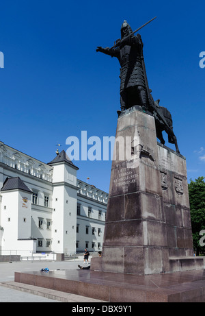 Grand Duke Palace et Monument de Gediminas à Vilnius, Lituanie l'Europe, l'UNESCO-World-Heritage Banque D'Images