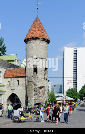 Viru-Gate à Tallinn, Estonie, Europe, Unesco-World-patrimoine Banque D'Images