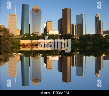 SABINE SABINE STREET BRIDGE PARK CENTRE-VILLE HOUSTON TEXAS USA Banque D'Images