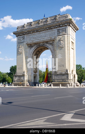 Arcul de Triumf de Bucarest, Roumanie Banque D'Images