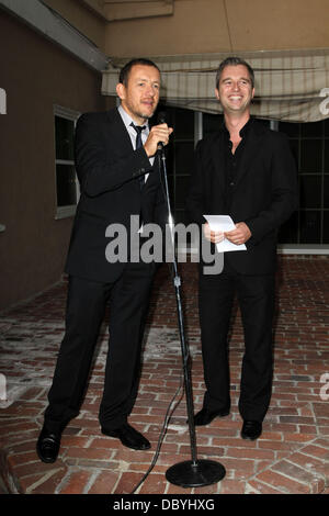 Dany Boon, consul français David Martinon Une soirée avec Dany Boon tenue à l'accueil du Consulat général de Los Angeles, Californie - 14.09.11 Banque D'Images