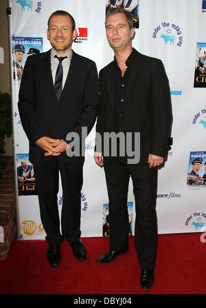 Dany Boon, consul français David Martinon Une soirée avec Dany Boon tenue à l'accueil du Consulat général de Los Angeles, Californie - 14.09.11 Banque D'Images