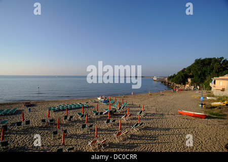 Italie, Latium, San Felice Circeo, plage Banque D'Images