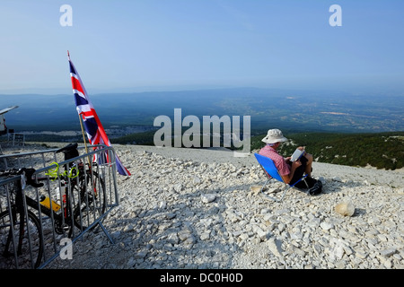 Spectateur sur scène 15 du Tour de France 2013 Givors - Mont Ventoux Banque D'Images