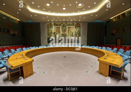 Salle du Conseil de sécurité des Nations Unies à New York, NY, USA, 03 juin 2013. Photo : TIM BRAKEMEIER Banque D'Images