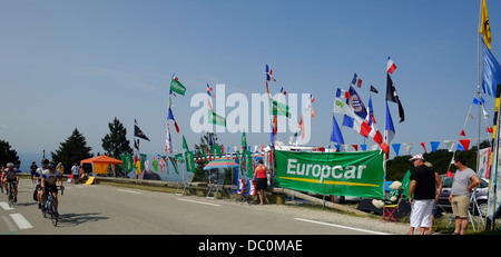 Spectateurs sur scène 15 du Tour de France 2013 Givors - Mont Ventoux Banque D'Images