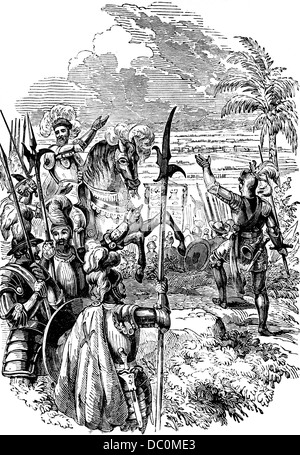 HERNANDO CORTÉS FERNANDO CORTEZ conquistador espagnol près de Mexique 1500 Circa 1519 Banque D'Images