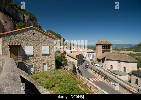 ROQUEFORT-sur-Soulzon Causse du Larzac AVEYRON FRANCE Banque D'Images