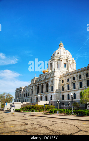 Minnesota State Capitol building à St Paul, MN le matin Banque D'Images