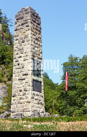 Monument à l'hymne national croate dans la région de Hrvatsko zagorje, Zelenjak, Croatie Banque D'Images