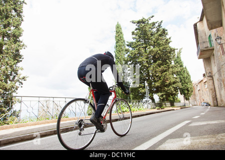 Circonscription cycliste route jusqu'en Ombrie, Italie Banque D'Images