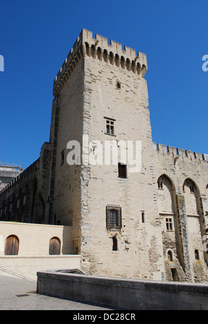 Tour du Palais des papes en Avignon, Provence, France Banque D'Images