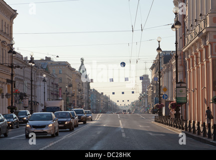 Nevsky Prospect, Saint-Pétersbourg, Russie. Banque D'Images