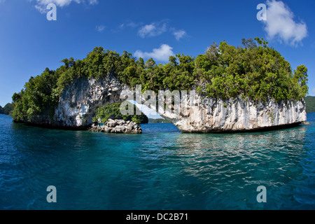 Arche naturelle de Rock, Micronésie, Palaos Banque D'Images