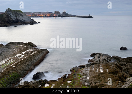 Côte de Castro Urdiales, Cantabria, Spain, Europe Banque D'Images