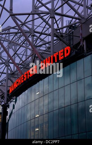 Le stade de football de Manchester United, Old Trafford, Greater Manchester, Angleterre Banque D'Images