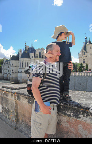 Père et fils Banque D'Images