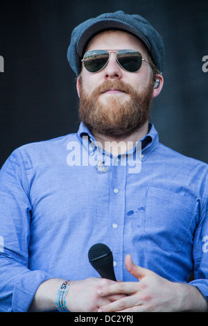 Alex clare perfoms live pendant le festival Sziget 2013 à Budapest (Hongrie) Banque D'Images