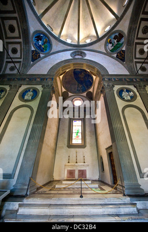 Italie, Toscane, Florence, de la Cappella de' Pazzi Banque D'Images