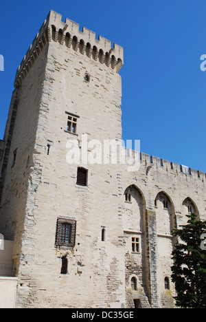 Tour du Palais des papes en Avignon, Provence, France Banque D'Images