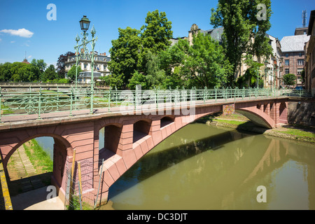 Passerelle du Faux-Rempart passerelle Strasbourg Alsace France Banque D'Images