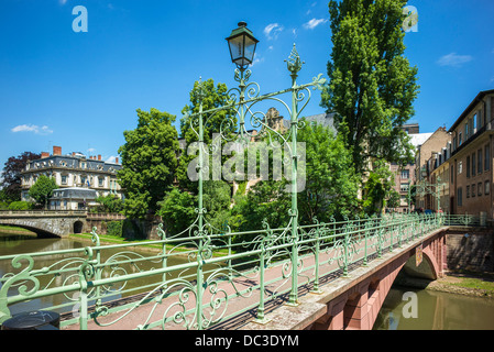 Passerelle du Faux-Rempart passerelle Strasbourg Alsace France Banque D'Images