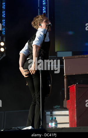 Tom Fletcher (chant, guitare et piano) de platine multi band McFly effectuer au rendez-vous, Local de Londres. Le 19 juillet 2013 Banque D'Images