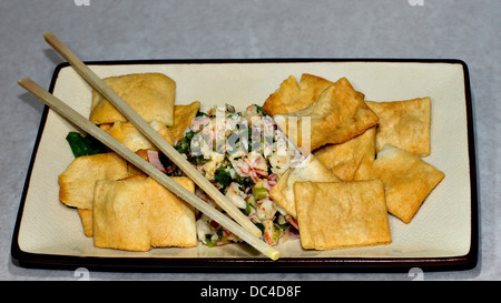 Authentic Japanese Food photographiés avec un flair de l'Amérique contemporaine. Ceviche frais Banque D'Images