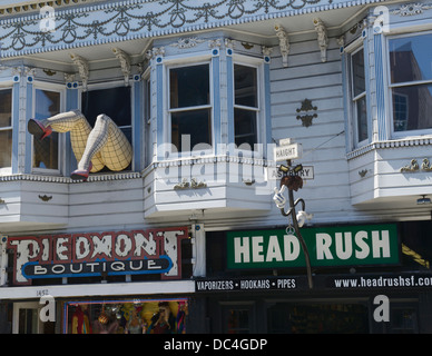 Haight Ashbury quartier de San Francisco, CA Banque D'Images