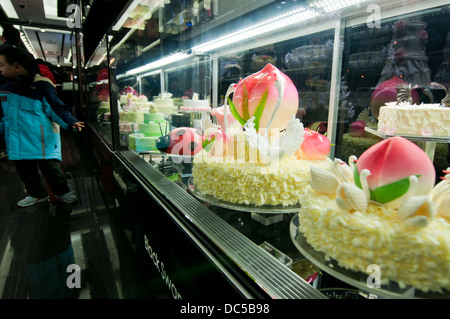 Black Swan Luxury Cake Shop à Beijing, Chine Banque D'Images