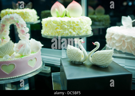 Black Swan Luxury Cake Shop à Beijing, Chine Banque D'Images