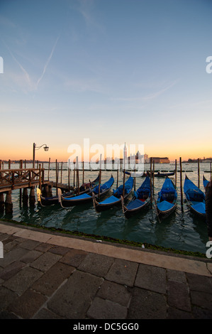 Vue pittoresque inhabituelle de Venise Italie plus touristique place dans le monde Banque D'Images