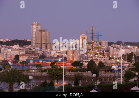 PORT LA COROGNE Galice Espagne Banque D'Images