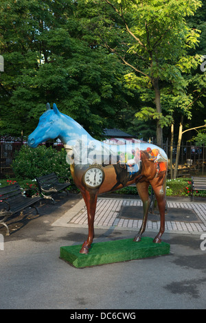 Le 2 août 2013. Saratoga Raceway est la plus ancienne course de l'US, et célèbre ses 150 ans de présence en 2013. Banque D'Images