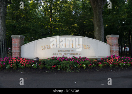 Le 2 août 2013. Saratoga Raceway est la plus ancienne course de l'US, et célèbre ses 150 ans de présence en 2013. Banque D'Images