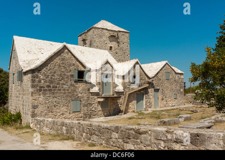 Le musée de l'île de Brač déposée en Radojković palace en Škrip, Croatie Banque D'Images