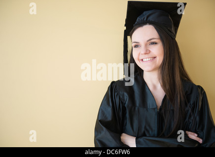 Portrait de jeune diplômé Banque D'Images