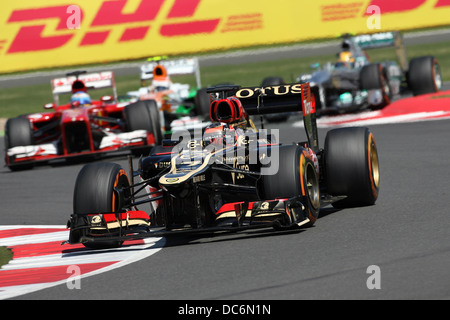 Kimi Raikkonen, Lotus F1 , F1 2013, GP britannique de Silverstone. Banque D'Images