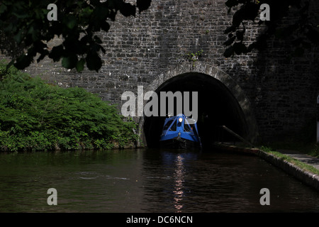 Tunnel à Chirk 15-04 bleu Banque D'Images