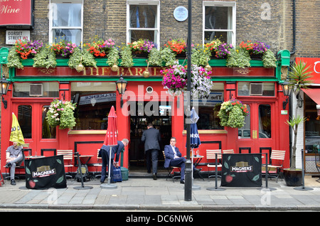 Le Barley Mow pub dans Dorset Street, Marylebone, London, UK. Banque D'Images