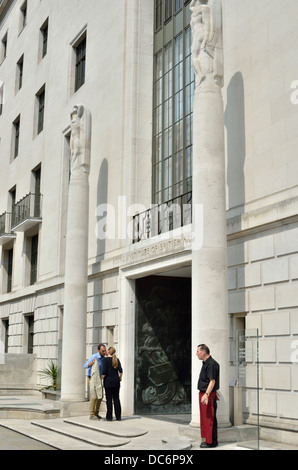 Le Royal Institute of British Architects (RIBA) à Portland Place, London, UK. Banque D'Images