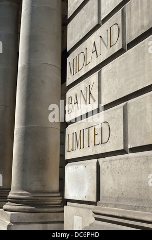 Midland Bank bâtiment classé dans la volaille, City of London, Londres, Royaume-Uni. Banque D'Images