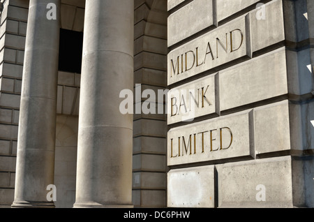 Midland Bank bâtiment classé dans la volaille, City of London, Londres, Royaume-Uni. Banque D'Images