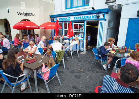 Le Mermaid Restaurant Fish & Chip Rock-A-Nore Road Hastings Sussex Banque D'Images