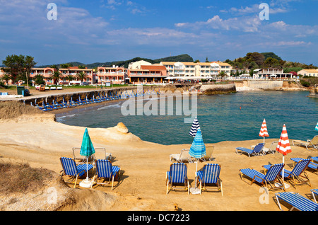 Canal D'Amour à la plage de Sidari, l'île de Corfou en Grèce Banque D'Images