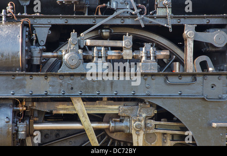 Détail de vieille locomotive à vapeur Banque D'Images