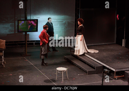 Dans la répétition Hamlet théâtre Lyceum pendant le Festival International d'Édimbourg Banque D'Images